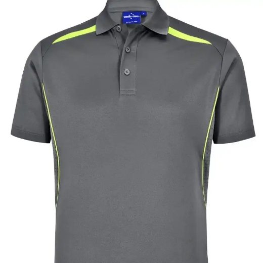 Picture of Winning Spirit, Mens Contrast SS Polo.